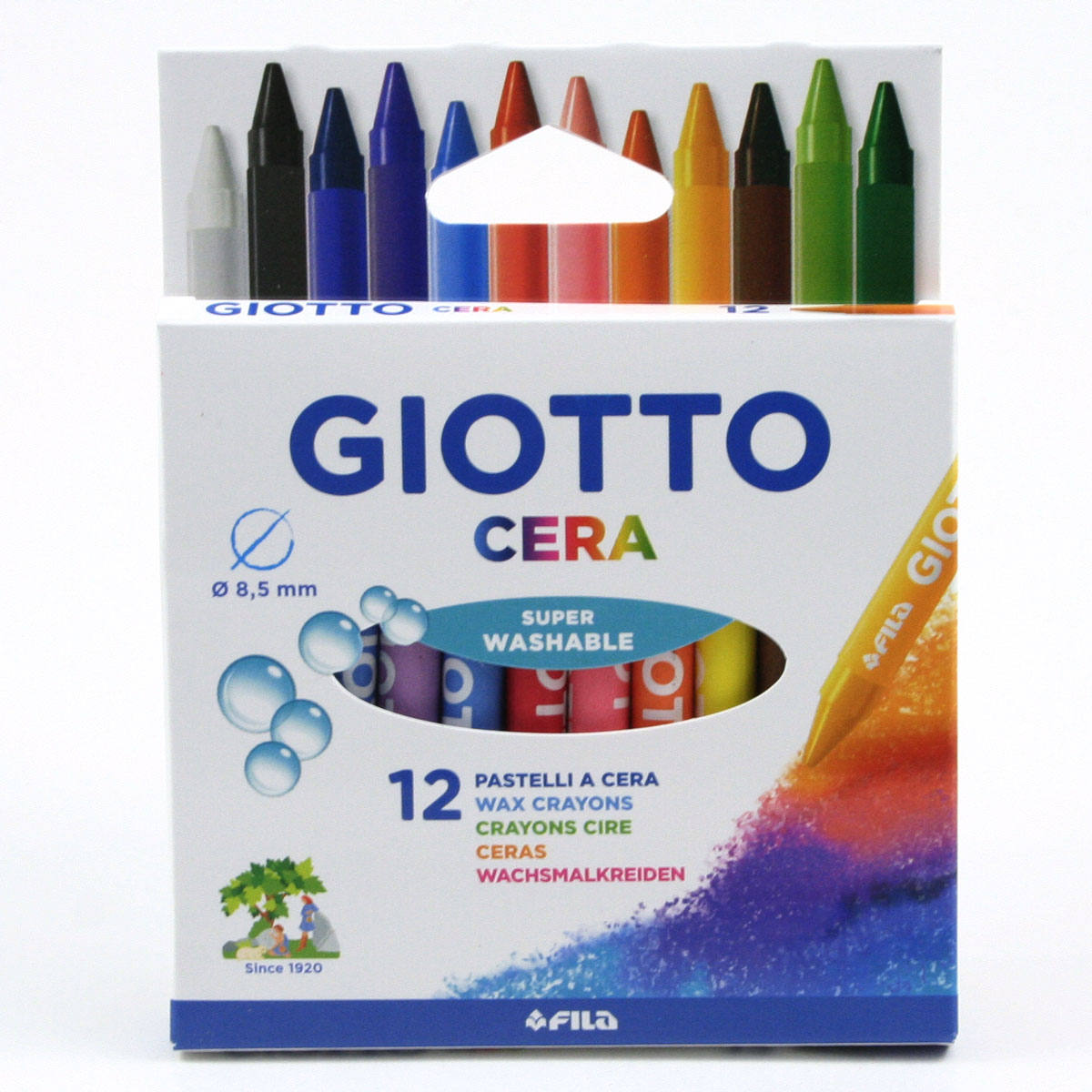 GIOTTO 绘画蜡笔， 意大利品牌12色装/24色装