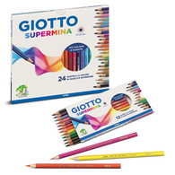 GIOTTO SUPERMINA 奇乐彩色铅笔， 绘画涂色彩铅 意大利品牌24色装/36色装