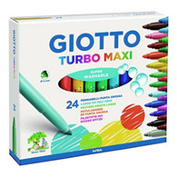 GIOTTO TURBO MAXI 粗头，意大利可水洗水彩笔 儿童小学生绘画涂鸦水彩笔