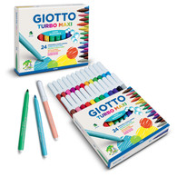 GIOTTO TURBO MAXI 粗头，意大利可水洗水彩笔 儿童小学生绘画涂鸦水彩笔