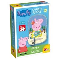 18个月后 - PEPPA PIG SHAPED PEPPA MUSIC， 高质量小猪佩奇幼儿拼图， 专为幼儿设计的拼图游戏， 12张大卡片。
