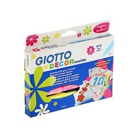 GIOTTO可画在布料， 衣服上的彩色笔， 6色装